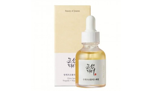 Soy un sérum coreano  ideal para piel grasa o con acné de la marca Beauty Of Joseon Glow Serum - Propolis y Niacinamida
