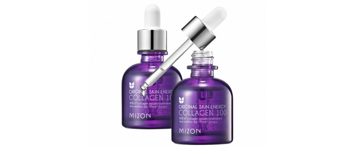 Soy un sérum coreano antiedad con colágeno marino Collagen 100 marca MIZON, comprar online en michii