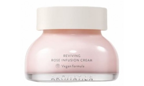 Reviving Rose Infusion Cream AROMATICA, crema hidratante coreana con opiniones muy satisfactorias
