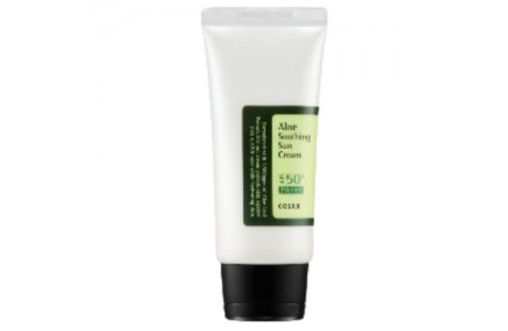 cosrx aloe soothing sun cream spf50+ protector solar coreano, comprar online michii cosmética corana