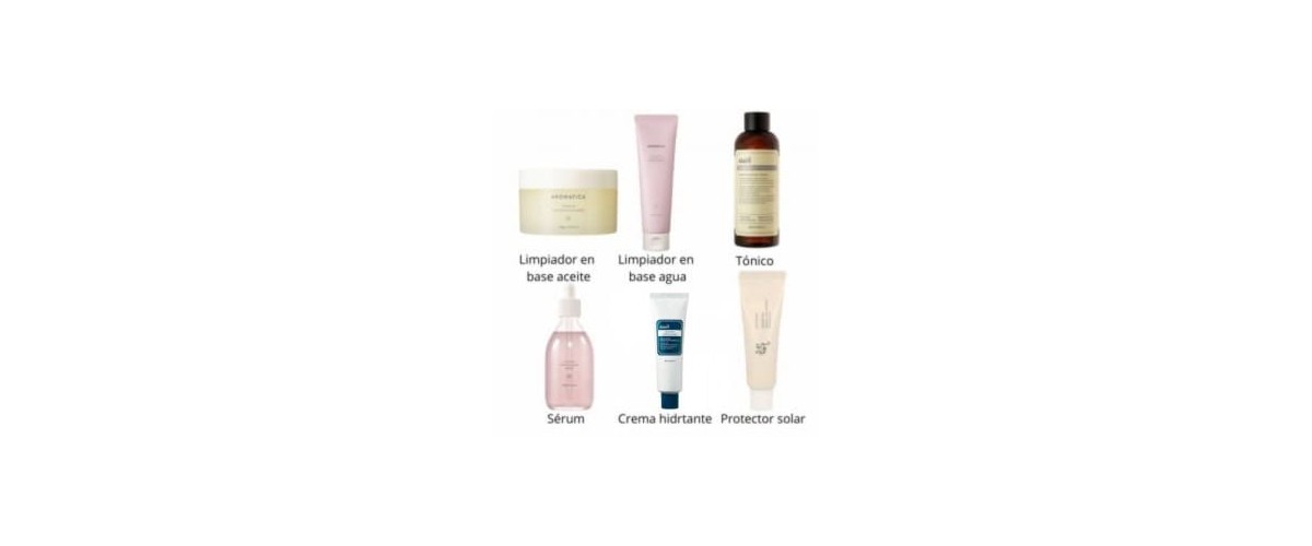 Pack productos Rutina facial coreana skincare dia para piel seca, comprar en michii tienda online cosmetica coreana