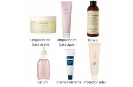 Pack productos Rutina facial coreana skincare dia para piel seca, comprar en michii tienda online cosmetica coreana