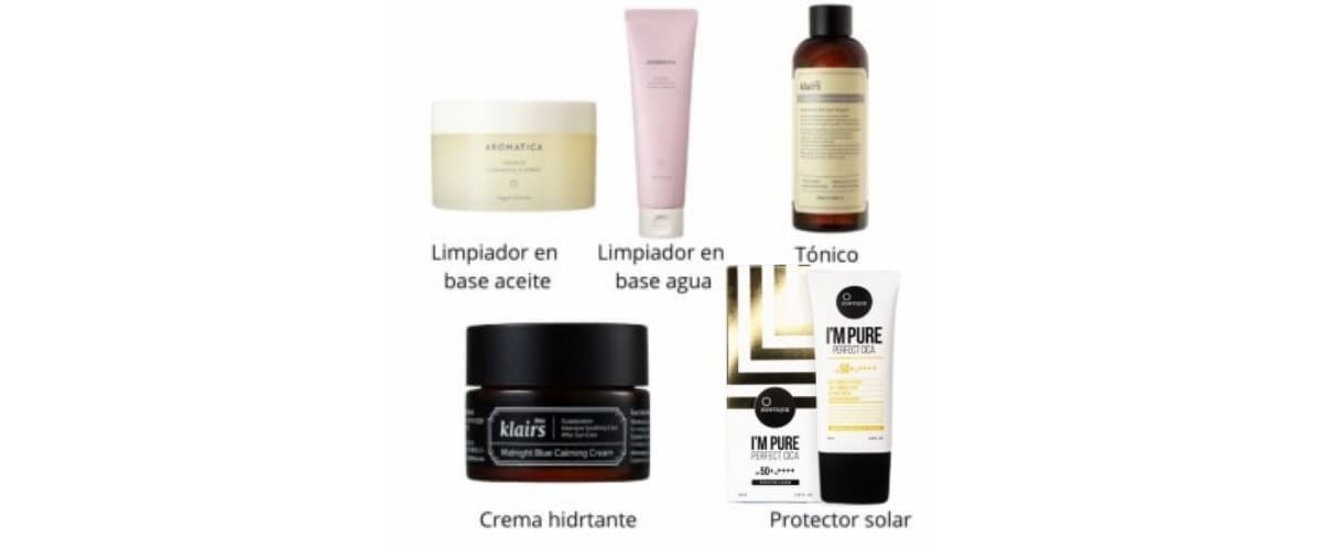 Pack rutina coreana skincare para piel con rosácea, atópica o sensible con productos coreanos, comprar michii tienda online