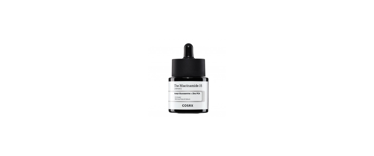 Cosrx The Niacinamide 15 Serum con ingredientes clave 15% niacinamida y zinc 1%