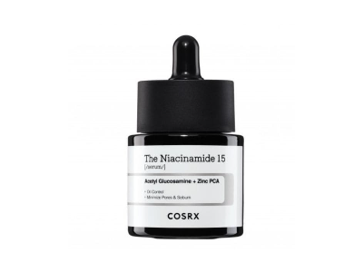 Cosrx The Niacinamide 15 Serum con ingredientes clave 15% niacinamida y zinc 1%