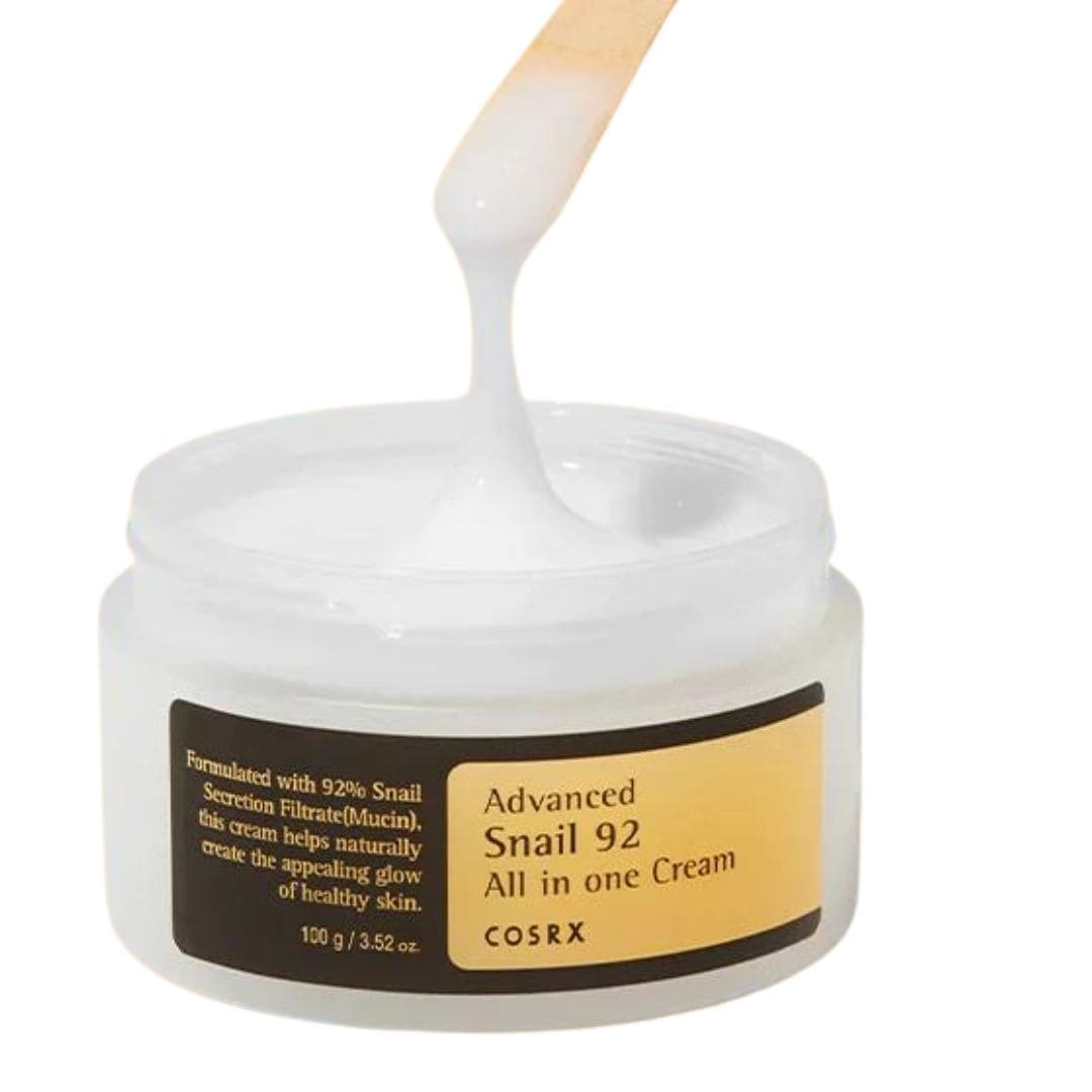 Corsx Advanced Snail 92 All in one Cream Esta crema multiusos con extracto de baba de caracol hidrata profundamente y ayuda a reparar y regenerar la piel, dejándola suave y saludable